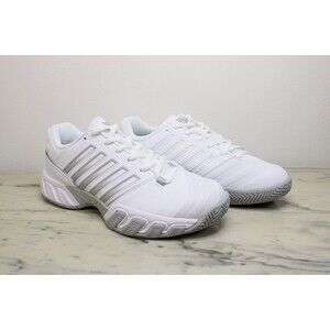 K-Swiss Bigshot Light 4 Women's Tennis Shoes - White/Silver (US 6.5) 96989-138-M